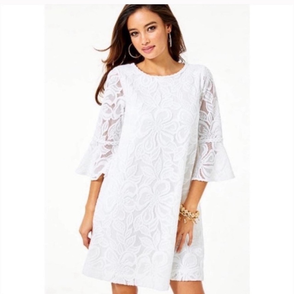 Lilly Pulitzer Ophelia white lace swing dress size XS